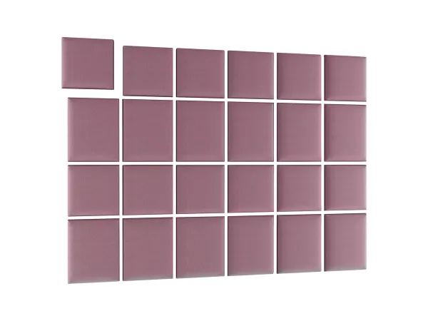 Eltap Čalúnený panel QUADRATTA 40x40 ružový