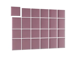 Eltap Čalúnený panel QUADRATTA 40x40 ružový