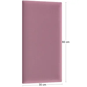 Eltap Čalúnený panel QUADRATTA 60x30 ružový