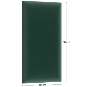 Eltap Čalúnený panel QUADRATTA 60x30 zelený