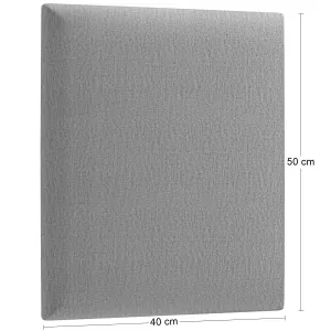 Eltap Čalúnený panel QUADRATTA 50x40 sivý