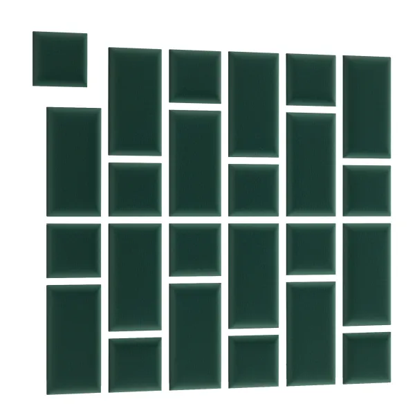 Eltap Čalúnený panel QUADRATTA 60x30 zelený