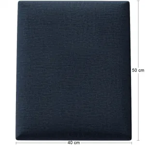 Eltap Čalúnený panel QUADRATTA 50x40 čierny