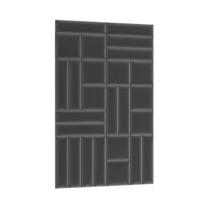 Eltap Čalúnený panel QUADRATTA 30x30 čierny