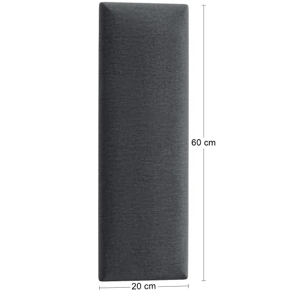 Eltap Čalúnený panel QUADRATTA 60x20 tmavosivý