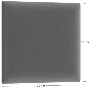Eltap Čalúnený panel QUADRATTA 30x30 sivý