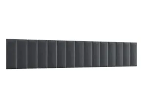 Eltap Čalúnený panel QUADRATTA 60x20 tmavosivý