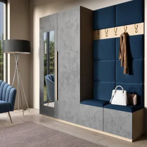 Eltap Čalúnený panel QUADRATTA 50x40 modrý