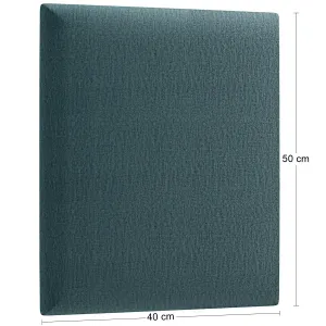 Eltap Čalúnený panel QUADRATTA 50x40 modrý
