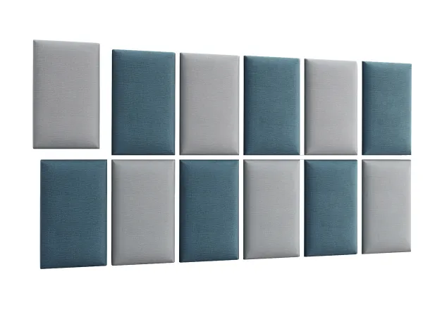 Eltap Čalúnený panel QUADRATTA 50x30 modrý