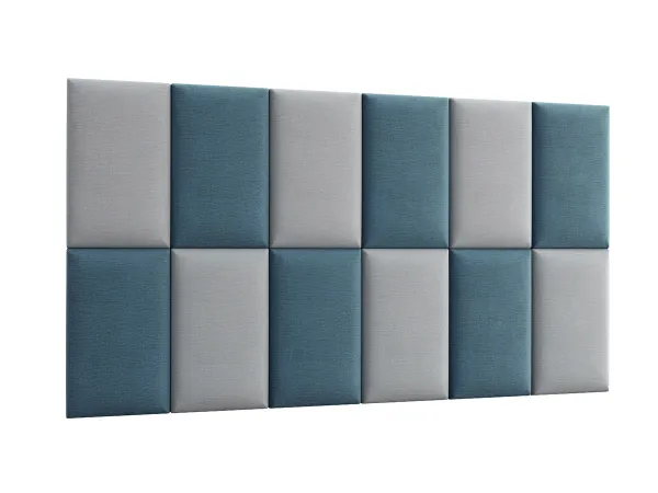 Eltap Čalúnený panel QUADRATTA 50x30 modrý