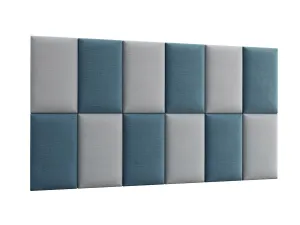 Eltap Čalúnený panel QUADRATTA 50x30 modrý