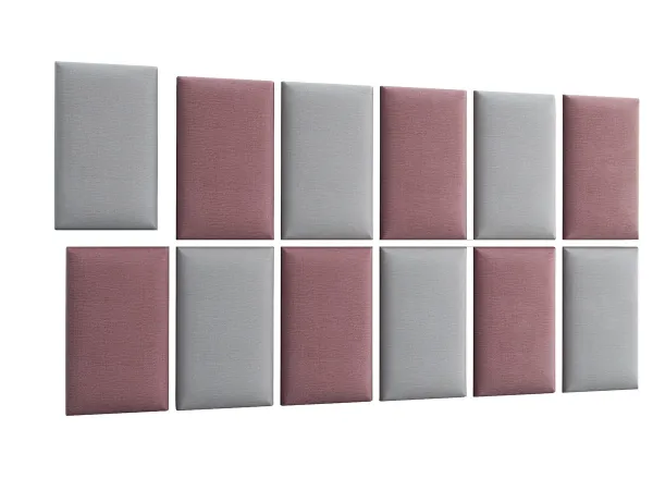 Eltap Čalúnený panel QUADRATTA 50x30 ružový