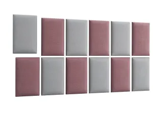 Eltap Čalúnený panel QUADRATTA 50x30 ružový