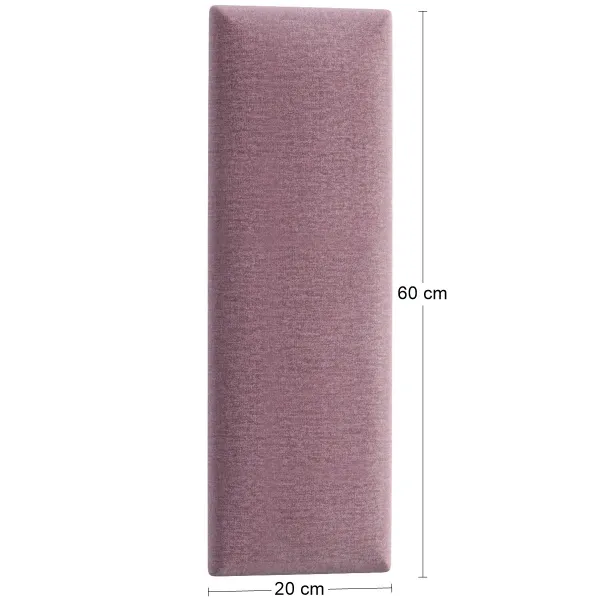 Eltap Čalúnený panel QUADRATTA 60x20 ružový