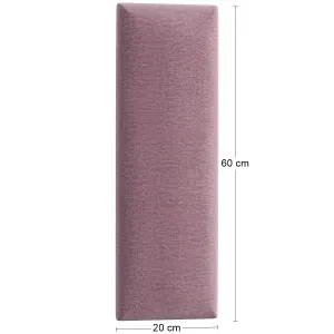 Eltap Čalúnený panel QUADRATTA 60x20 ružový