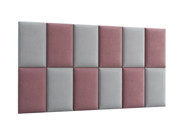 Eltap Čalúnený panel QUADRATTA 50x30 ružový