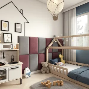 Eltap Čalúnený panel QUADRATTA 50x30 ružový