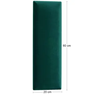 Eltap Čalúnený panel QUADRATTA 60x20 zelený