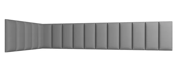 Eltap Čalúnený panel QUADRATTA 50x20 sivý