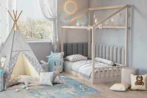 Eltap Čalúnený panel QUADRATTA 50x20 sivý