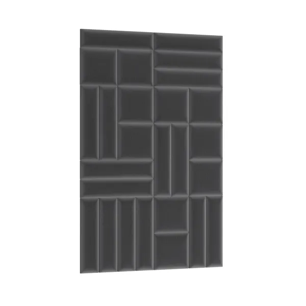 Eltap Čalúnený panel QUADRATTA 60x15 tmavosivý