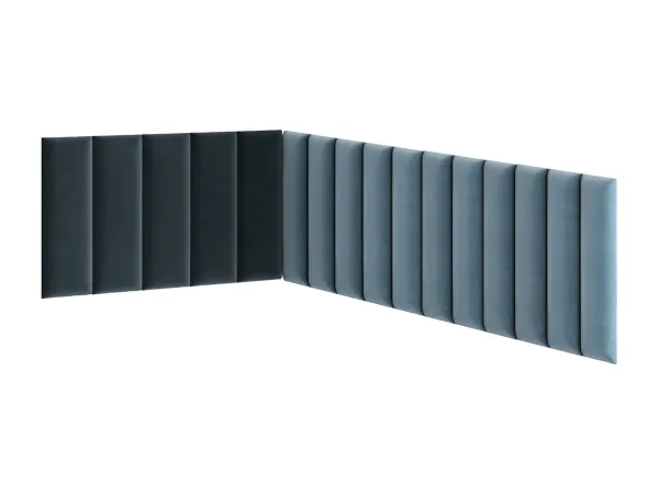 Eltap Čalúnený panel QUADRATTA 50x20 modrý