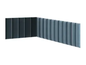 Eltap Čalúnený panel QUADRATTA 50x20 modrý