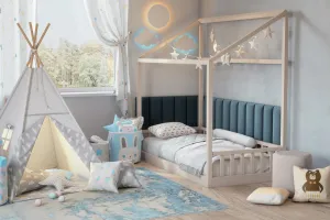 Eltap Čalúnený panel QUADRATTA 50x20 modrý