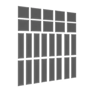 Eltap Čalúnený panel SET QUADRATTA 120x195 sivý