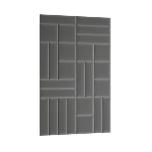 Eltap Čalúnený panel SET QUADRATTA 120x195 sivý