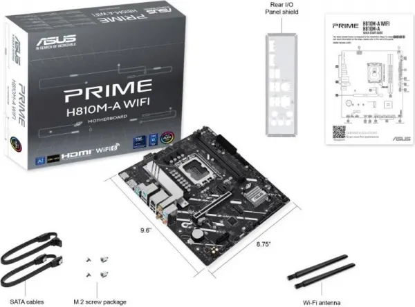 ASUS MB Sc LGA1851 PRIME H810M-A WIFI, 2xDDR5, 1xDP, 1xHDMI, WiFi, mATX
