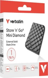 VERBATIM Externí HDD 512GB Store 'n' Go Mini Diamond, USB-C, černá