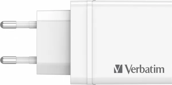 VERBATIM Univerzální adaptér CHR-30EU2, 30W, 1x USB-C, 3x USB bílá