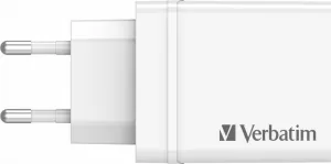 VERBATIM Univerzální adaptér CHR-30EU2, 30W, 1x USB-C, 3x USB bílá