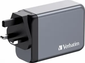 VERBATIM GaN Nabíječka do sítě GNC-200, 200W, 3x USB-C, 1x USB