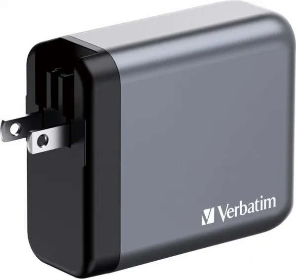 VERBATIM GaN Nabíječka do sítě GNC-200, 200W, 3x USB-C, 1x USB