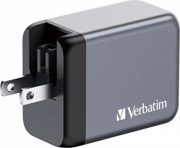 VERBATIM GaN Nabíječka do sítě GNC-65, 65W, 2x USB-C, 1x USB