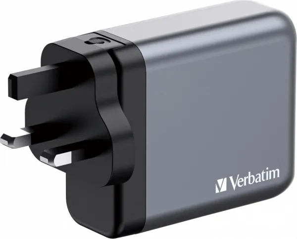 VERBATIM GaN Nabíječka do sítě GNC-140, 140W, 3x USB-C, 1x USB