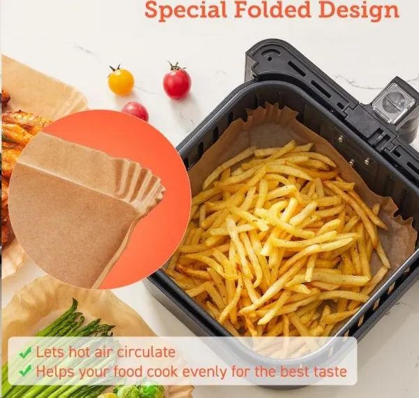 Cosori Papírové formy pro horkovzdušné fritézy 100ks (20cm - 4.5-6L)