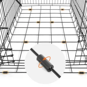 SONGMICS Přepravní klec pro zvířata OUSTRIA 92,5 cm černá