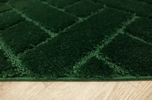 Kúpeľňový koberček Lotus fľaškovo zelený, tehla