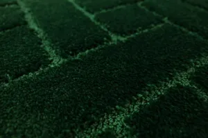 Kúpeľňový koberček Lotus fľaškovo zelený, tehla