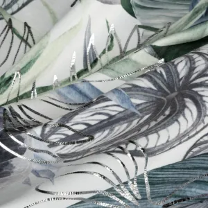 Hotový záves DAVOS 2 zelený / biely - na páske