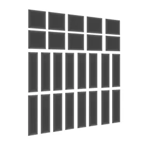 Eltap Čalúnený panel SET QUADRATTA 120x195 tmavomodrý