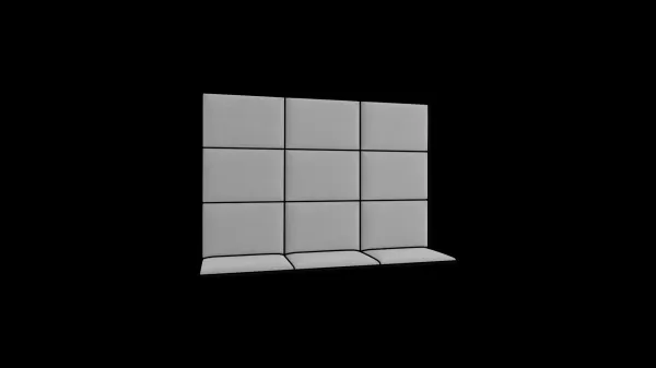 Eltap Čalúnený panel SET QUADRATTA 180x120 okrová, šedá
