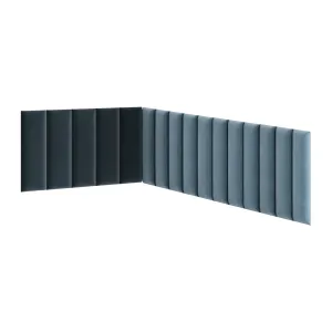 Eltap Čalúnený panel SET QUADRATTA 100+220x50 zelený