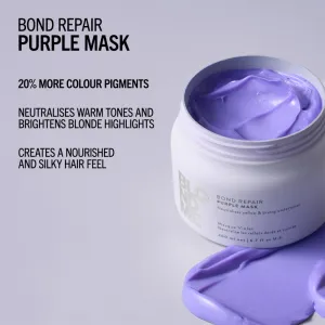 Schwarzkopf Professional Blondme Bond Repair Purple Mask maska na vlasy neutralizujúci žlté tóny 200 ml