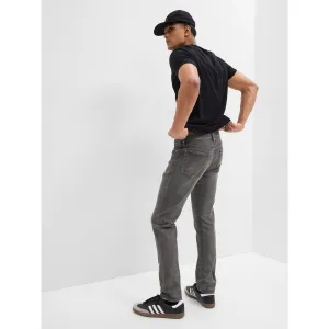 GAP V-SLIM Pánske džínsy, tmavo sivá, veľkosť