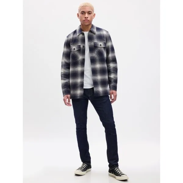 Tmavomodré pánske skinny fit džínsy GAP GapFlex